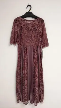 ★新品未使用★【Dorry Doll】プリーツレースワンピースドレス