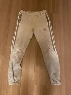 adidas グレー ジョガーパンツ サイドジッパー