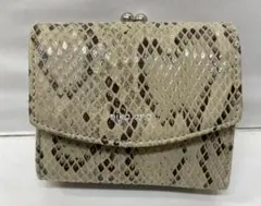 ★nico and ... , ニコアンド　三つ折り　パイソン柄　財布　ヘビ