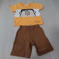 【値下げ！美品】ジャイアン Tシャツ 短パン セット 90