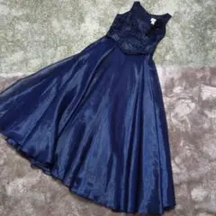 素敵なドレス❗️16歳用160〜165くらい　濃いネイビー＆シルバー　星空のよう