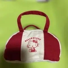 レトロ　HELLO KITTY ミニボストンバッグ 赤白