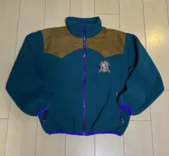 フリースジャケット　80〜90sヴィンテージ　希少　レトロ配色　美品　カナダ製