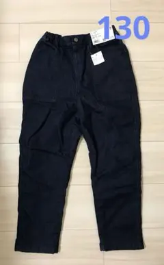 UNIQLO ストレッチフォームイージーパンツ 130 インディゴ　ネイビー