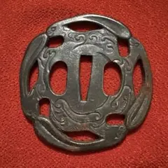 鐵地高彫金象嵌 蝶 菊花 眠り猫図柄 江戸時代保証 - メルカリ