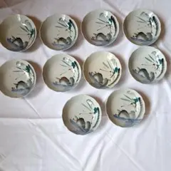 小皿 7枚セット 陶器 松の絵柄 縁起物 小皿 7枚セット 陶器 松の絵柄 縁起物 - メルカリ