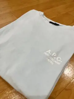 A.P.C. ロゴ Tシャツ ライトブルー