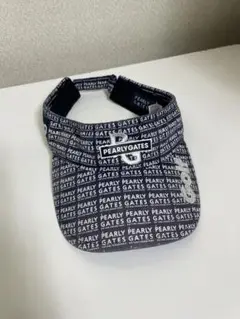 パーリーゲイツ　サンバイザー　ネイビーホワイト