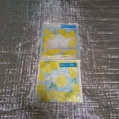 レモン柄のシナモロールのミニバックブルーとトレイブルーの2点セット