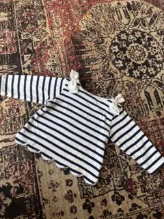 petit main ストライプ 長袖カットソー 90cm