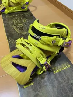 ビンディング スノーボード黄色