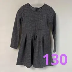 GapKids グレー長袖ワンピース M (8)