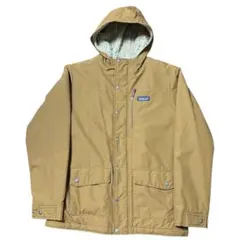 パタゴニア ボーイズ インファーノジャケット ブラウン ボア フード付