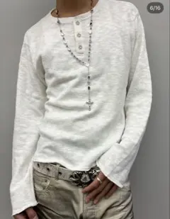 FUTURE ARCHIVE SLUB HENLEY NECK TEE - メルカリ