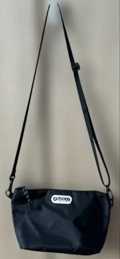 OUTDOOR ×SHOO-LA-RUEナイロンブラックショルダーバッグのサムネイル