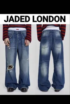 JADED LONDON レオパード柄 デニムパンツ バギーデニム Y2K - メルカリ