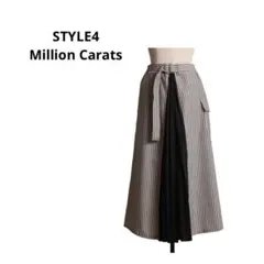 MILLIONCARATS STYLE4 ベルト付きセンタープリーツスカートのサムネイル