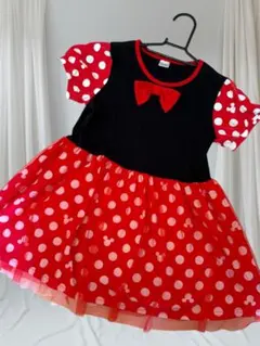 ミニーマウス風ドレス コスプレ　ディズニー　ミニー　リボン　130