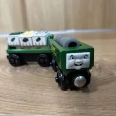 【廃盤】木製トーマスシリーズ　リサイクリングカーリサイクル貨車ラーニングカーブ社