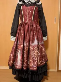 ボルドー星座柄ジャンスカ