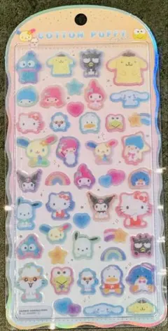 【正規品】　サンリオキャラクターズ　コットンパフィーシール