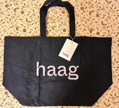 韓国限定⭐︎haag トートバッグ エコバッグ チェック 紫 パープル