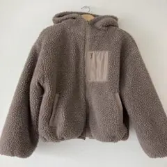 ［No.189］ボアジャケット　フリースジャケット フード付き ベージュ　GRL