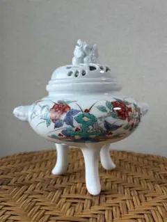 深野泰山 香炉 三川内焼 平戸泰山窯 伝統工芸 赤絵屋 - メルカリ