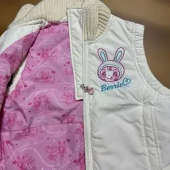 平成レトロ　メゾピアノ　激レアベリエチャームベストジャンバーS ナルミヤ