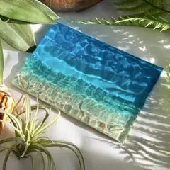 心穏やかな毎日を過ごしたい方へ 深呼吸する海 海アート 45×22cm