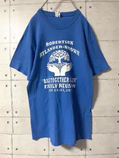 ポートアンドカンパニー メンズ Tシャツ M ブルー アメカジ 海外古着