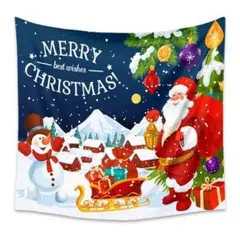 クリスマス　タペストリー  北欧 背景　壁掛け　背景布 ツリー飾り