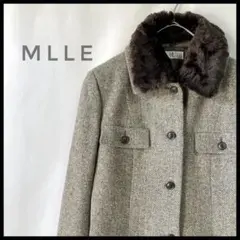 MLLE ツイードジャケット　取り外し可能ボア　オンワード樫山　カジュアル