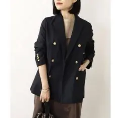 JOURNAL STANDARD relume T/Wギャバ ネイビー ブレザー