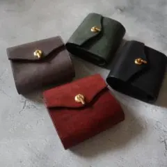 即納品】オコシ金具の三つ折り財布 マルゴー フルハンドメイド - メルカリ