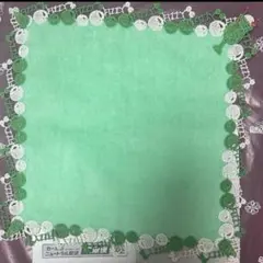 近沢レース シーズンタオルハンカチ クリームソーダ　ラッピング済み