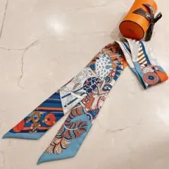 ☘️美品☘️ HERMES ツイリー　杖傘と決闘 ライトブルー ☘️美品☘️ HERMES ツイリー 杖傘と決闘 ライトブルー - メルカリ