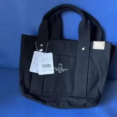 トートバッグ 2way ICカード収納 ショルダーバッグ ブラック【匿名配送】