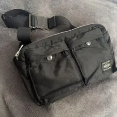 【PORTER】 タンカー/ウエストバッグ/ボディバッグ/ナイロン/黒/ブラック