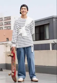 [niko and ...JEANS 2024AW］ペインターデニムパンツのサムネイル