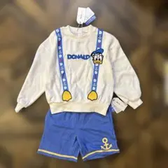 タグ付未使用 しまむら スウェット セットアップ ドナルド 上120下110