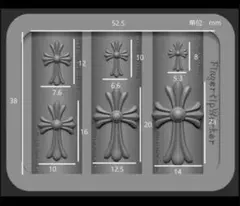 クロム クロス モールド シリコン型