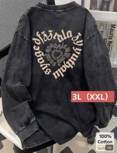 SHEIN ロンT 長袖 ロング tシャツ お洒落 XXL 3L ぽっちゃり