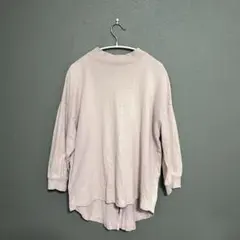 薄いピンクの長袖カットソー　しまむら　Lサイズ