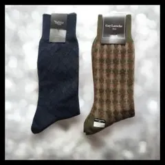 47A-メンズ ソックス 2足 セット/タビオ/ギラロッシュ