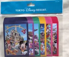 東京ディズニーリゾート ポチ袋　お年玉袋セット 6絵柄　お盆玉のサムネイル
