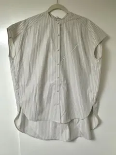 ストライプ ノースリーブシャツ Lサイズ