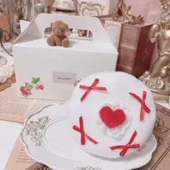 【MDDサイズ】ショートケーキみたいなベレー帽