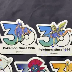 韓国限定】 ポケモン 30周年 ステッカー ザシアン ザマゼンタ セット