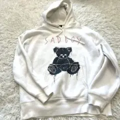レア　【AZS TOKYO】SADBOY パーカー M 白
